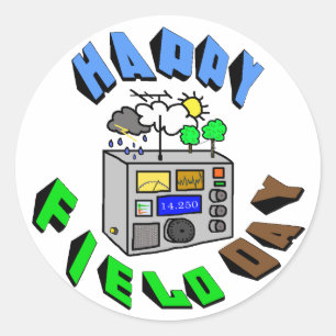 Happy Field Day Ham Radio Stickers