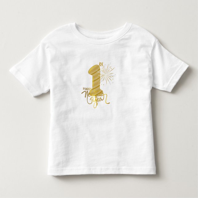 Happy First New Year Baby T-Shirt (Devant)