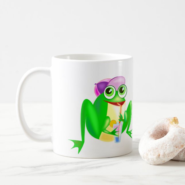 Happy Frog Café Mug (Avec donut)