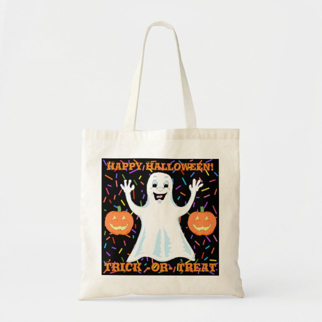 Happy Ghost Halloween Sac fourre-tout (Devant)
