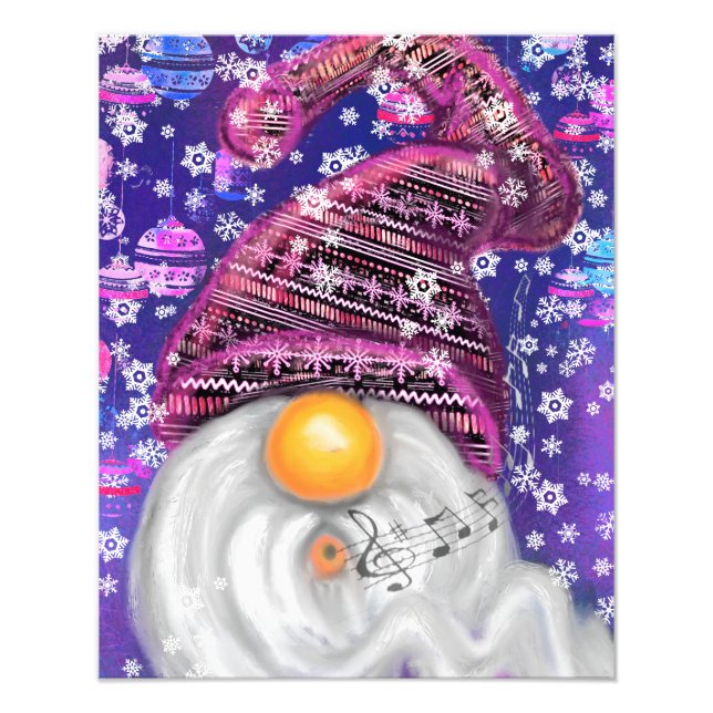 Happy Gnome Christmas Poster (Devant)