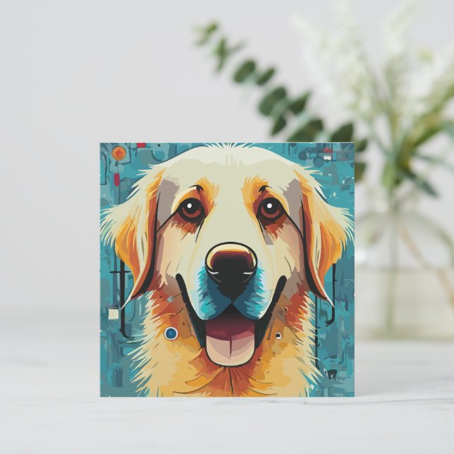 Happy Golden Retriever (Debout devant)
