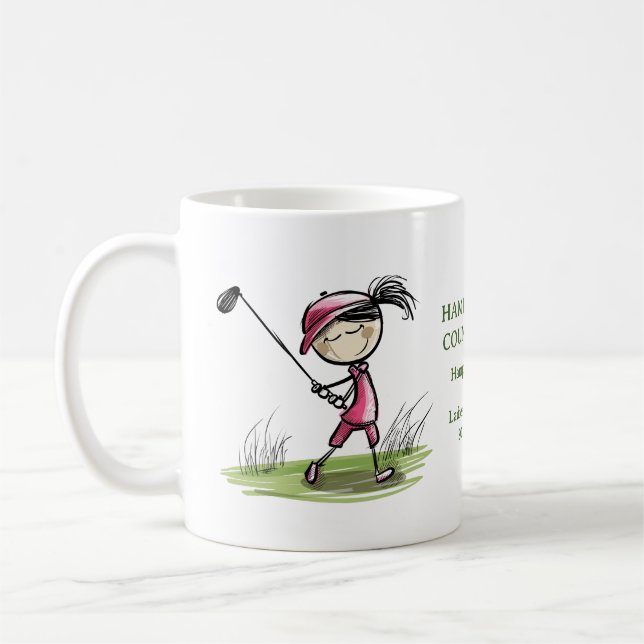 Happy Golfer Ladies League Coffee Mug (Gauche)