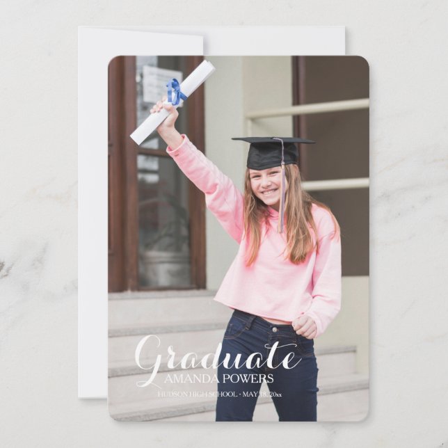 Happy Graduate Photo Faire-part (Devant)