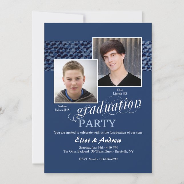 Happy Graduates Photo Invitation (Devant)