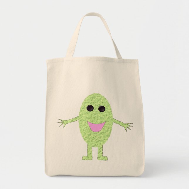 Happy Green Grape Sac fourre-tout d'alimentation b (Devant)