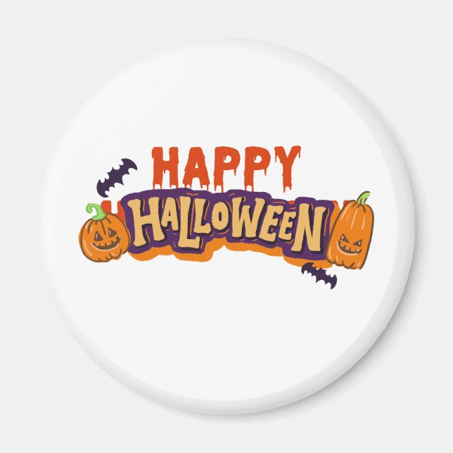 Happy Halloween 2024 Magnets Pour Cuisine (Devant)
