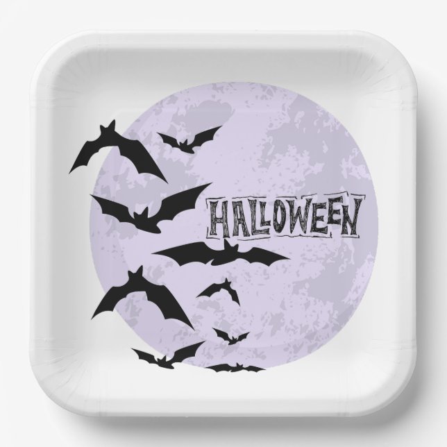Happy Halloween Assiette en carton (Recto)