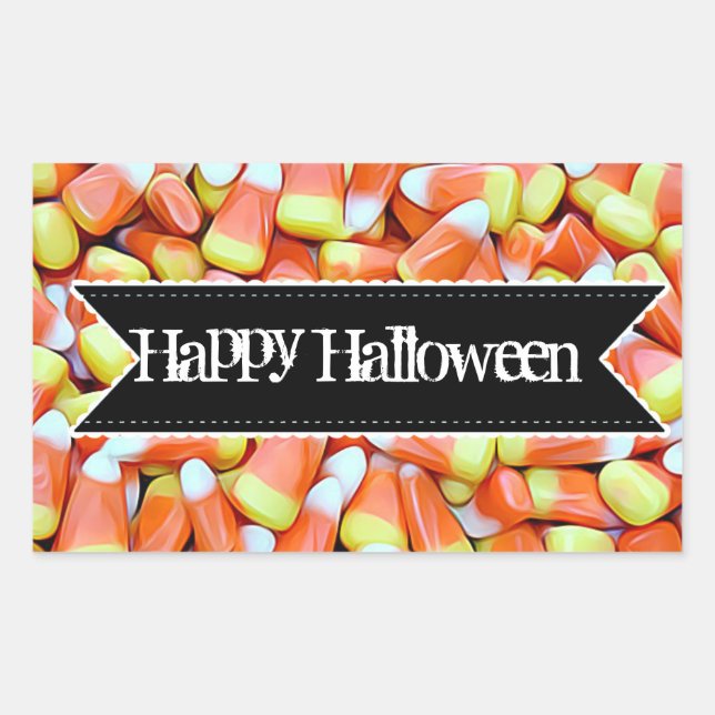 Happy Halloween Candy Candy Stickers Corn (Devant)