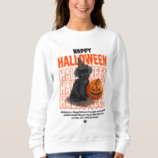 Happy Halloween Chat noir et Sweat - shirt à capuc