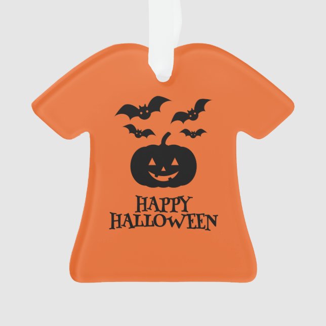Happy Halloween Citrouille Bat Minimal (devant)