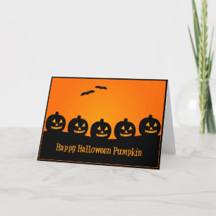 Happy Halloween Citrouille - Carte Halloween
