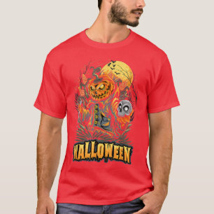 Happy Halloween Citrouille Horror T-shirt 4338