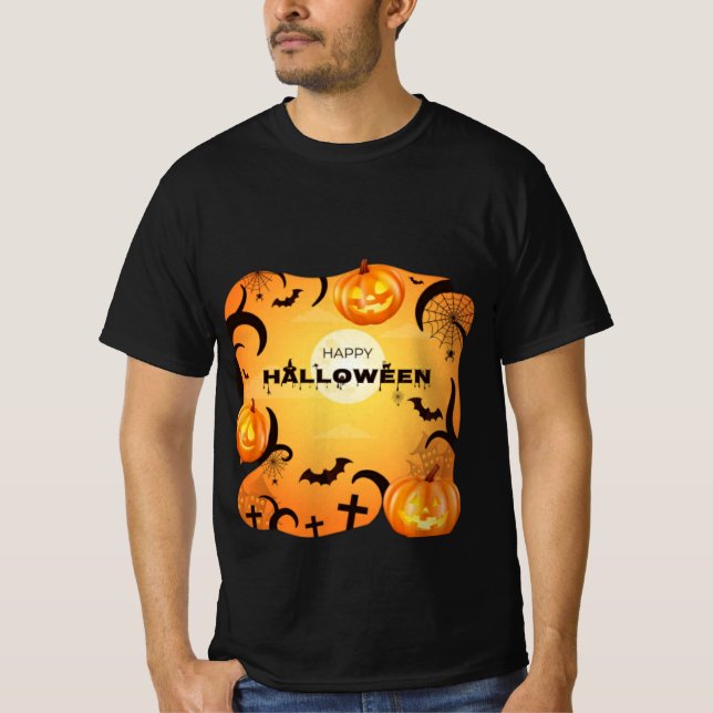Happy Halloween images T-shirt tendance et mignon (Devant)