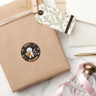 Happy Halloween maman marche avec autocollant citr