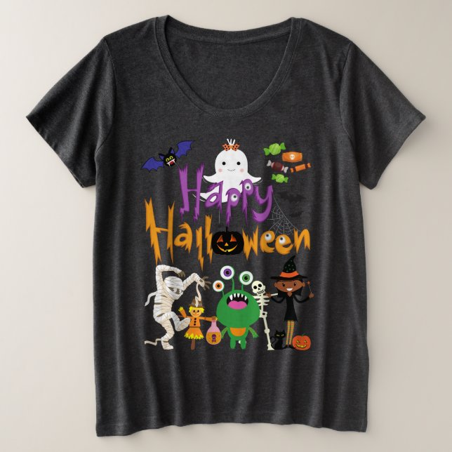 Happy Halloween mignonne et Éffrayant (Design devant)
