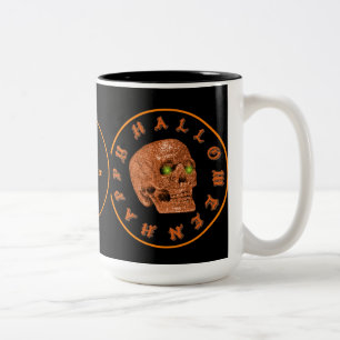 Happy Halloween Parties scintillant Skull Mug pers