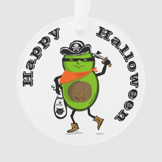 Happy Halloween Pirate Avocado (devant)
