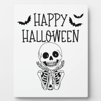Happy Halloween Plaque de table avec chevalet