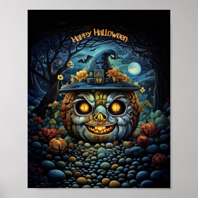 Happy Halloween Print, Value Poster Paper (Matte) (Devant)