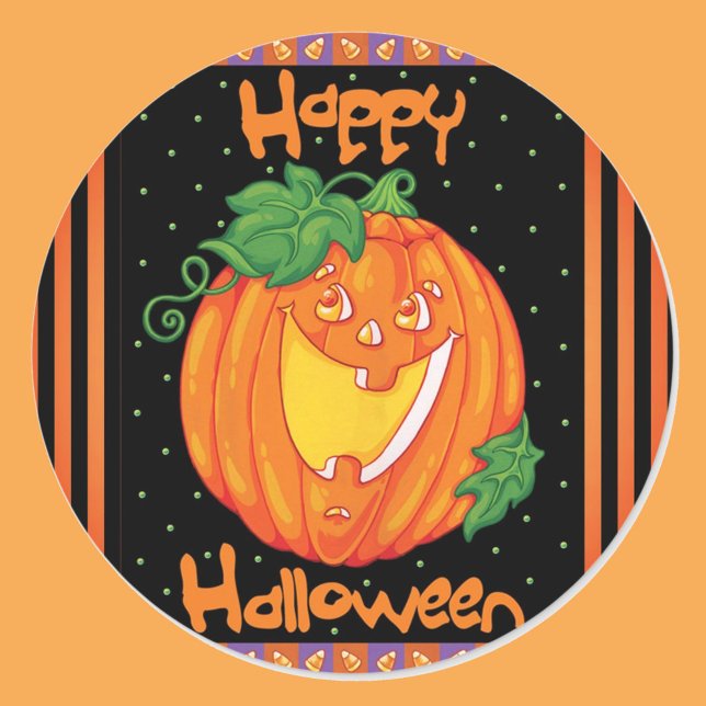 Happy Halloween riant Citrouille 20 Stickers (Créateur téléchargé)