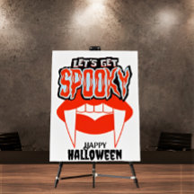 Happy Halloween Saison Éffrayante Poster Déplaisan