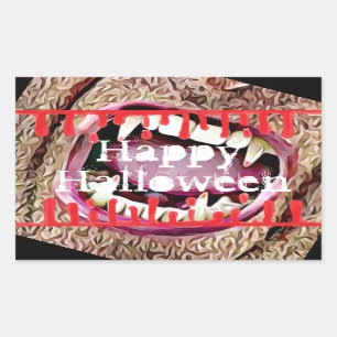 Happy Halloween sanglant Vampire dents Stickers
