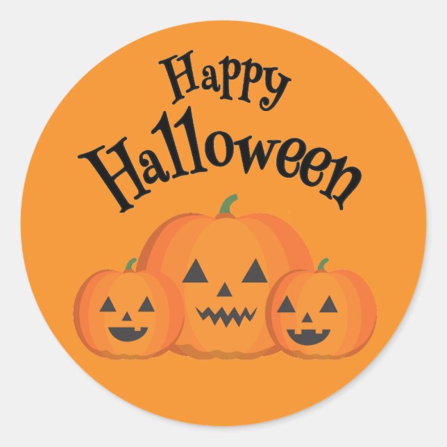 Happy Halloween Sticker (Devant)