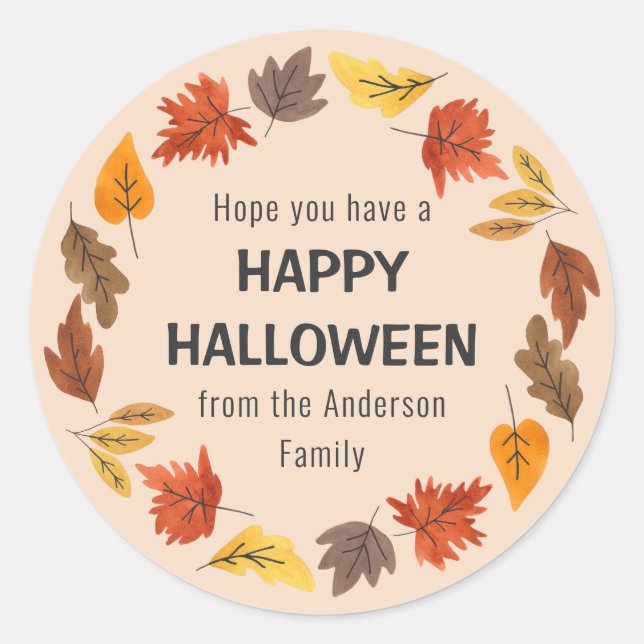 Happy Halloween Sticker amusant pour tous les âges (Devant)