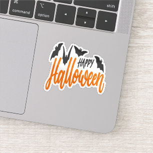 Happy halloween sticker chauve-souris