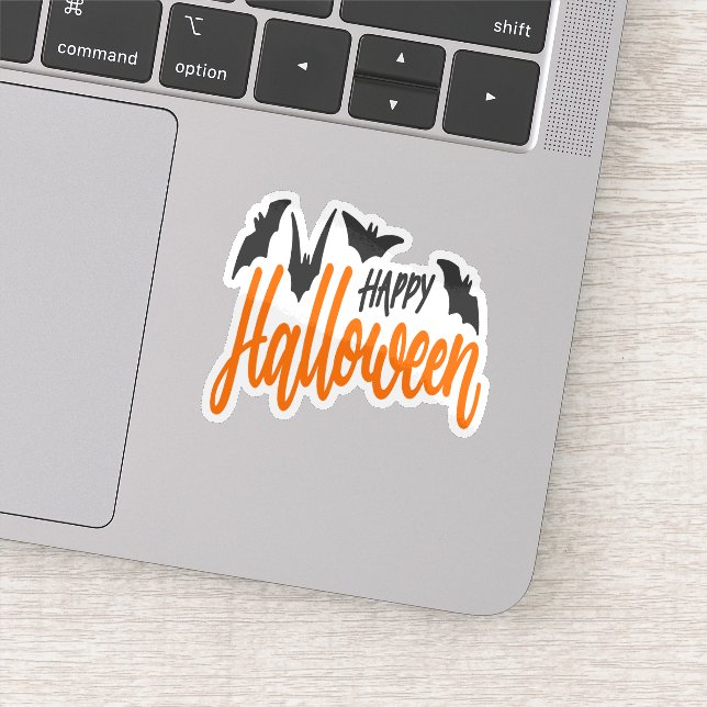 Happy halloween sticker chauve-souris (Détail)