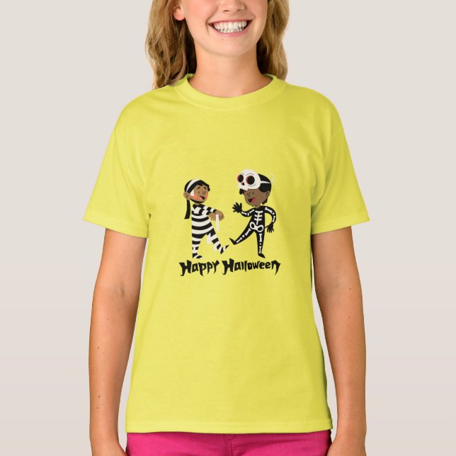 Happy Halloween T-Shirt Unisex - Typogr minimalist (Devant)