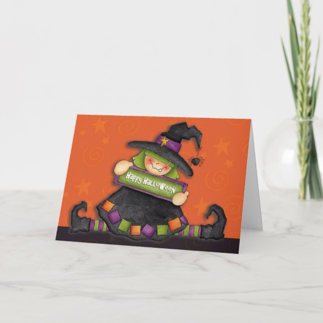 Happy Halloween Witch - Carte de voeux (Devant)
