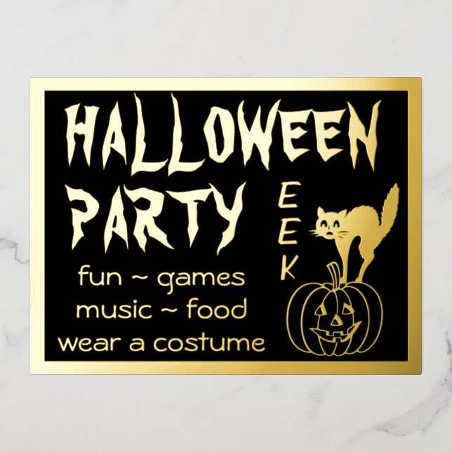 Happy Hallowen Costume Party Invitation (Recto)