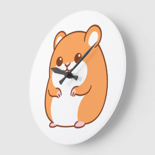 Happy Hamster Wall Horloge