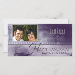 HAPPY HANOUKKA Photo Greeting Card modèle