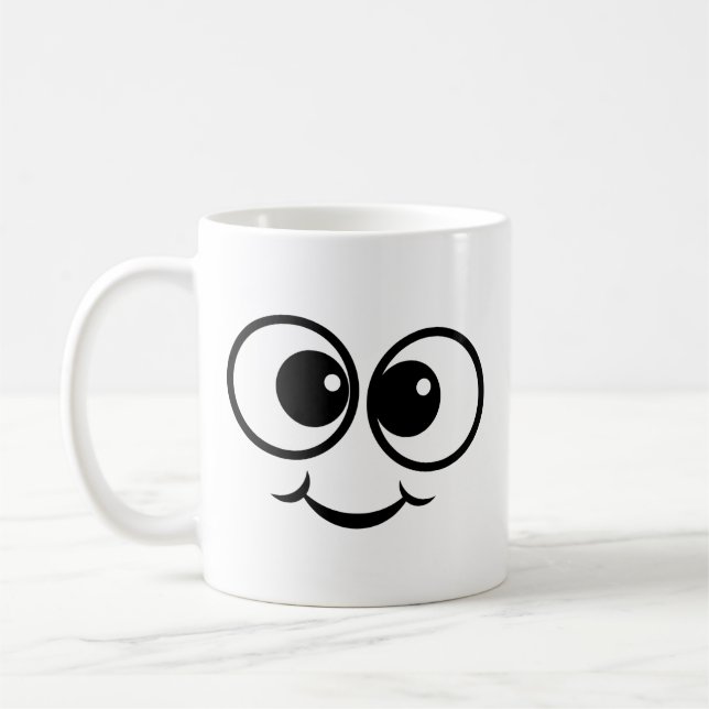 Happy Happy Derp Face café Mug (Gauche)