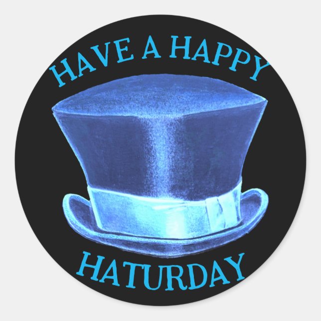 Happy Haturday Casquette Sticker (Devant)