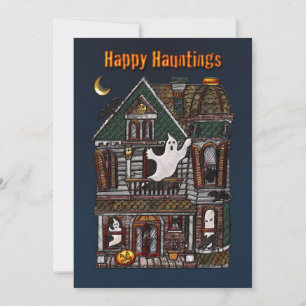 Happy Hauntings - Hauny House Invitation