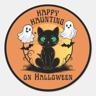 Happy Hauny Chat noir Halloween Sticker