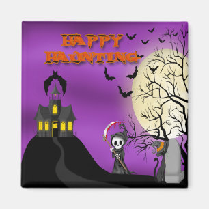 Happy Hauny Reaper Magnet Carré