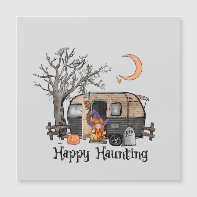 Happy Hauny - Sorcière Éffrayante et Van Camper (Devant)