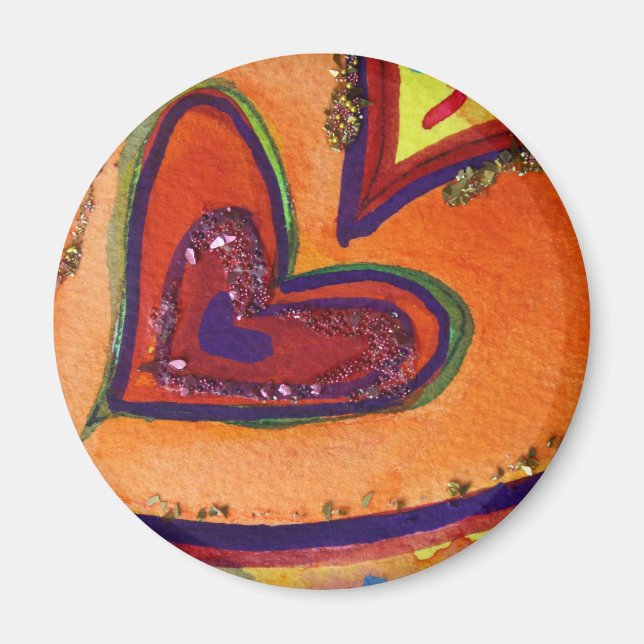 Happy Heart Magnet (Devant)