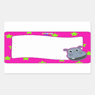 Happy Hippo Nom étiquette Sticker