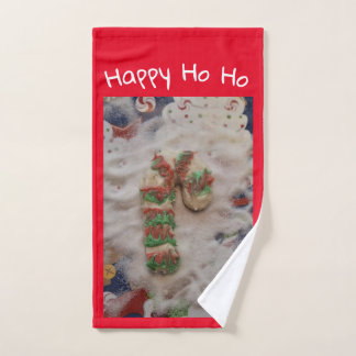 Happy HO HO Cookie Hand Towel
