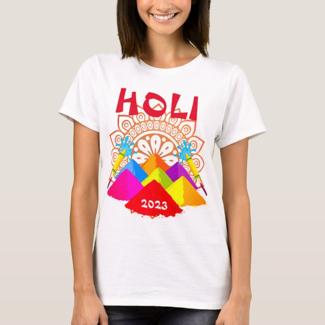 Happy Holi 2023 mignon t-shirt (Devant)