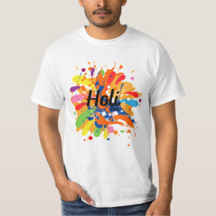 Happy Holi T-shirt Festival des couleurs T-shirt