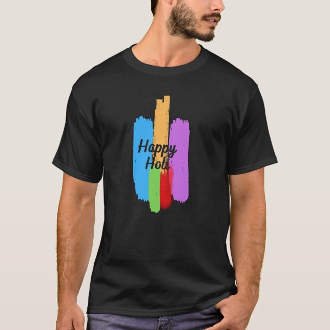 Happy Holi T-shirt Festival des couleurs T-shirt (Devant)