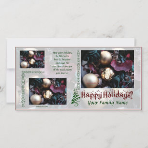 Happy Holidays Carte photo - Utiliser vos photos