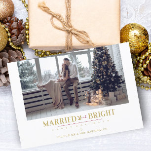 Happy Holidays Christmas Married & Merry Newlyweds